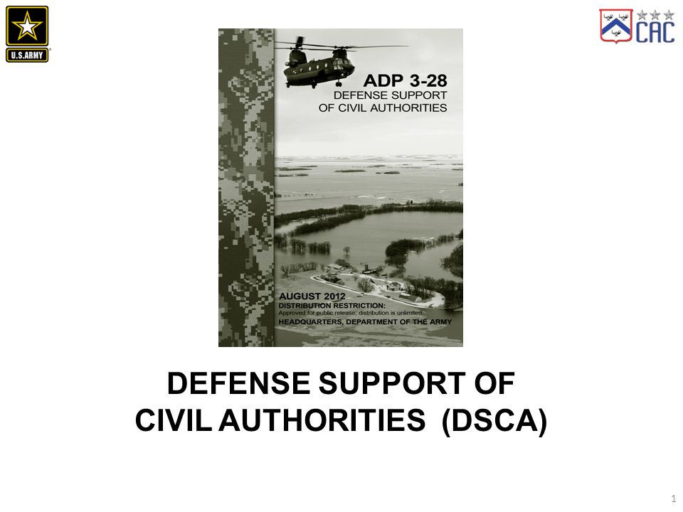 DEFENSE SUPPORT OF CIVIL AUTHORITIES (DSCA)