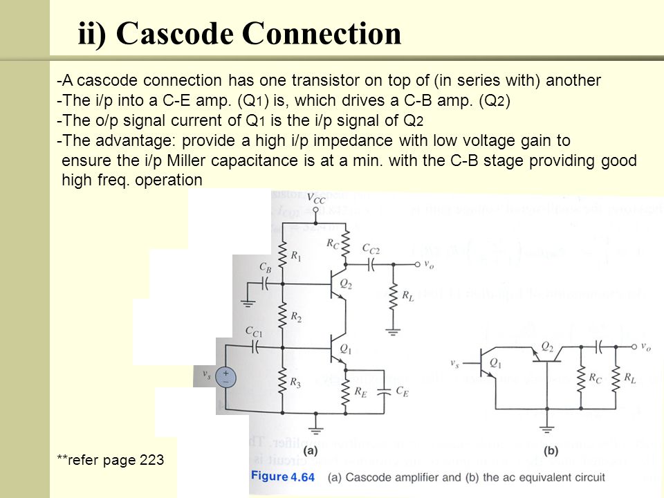 ii) Cascode Connection