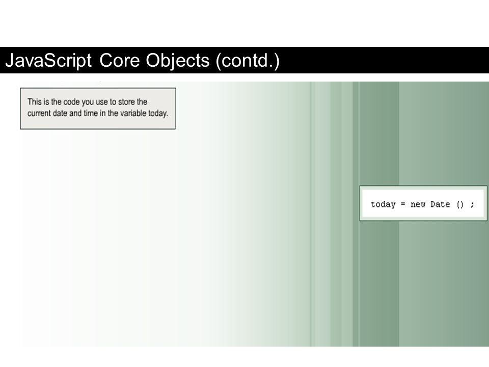 JavaScript Core Objects (contd.)