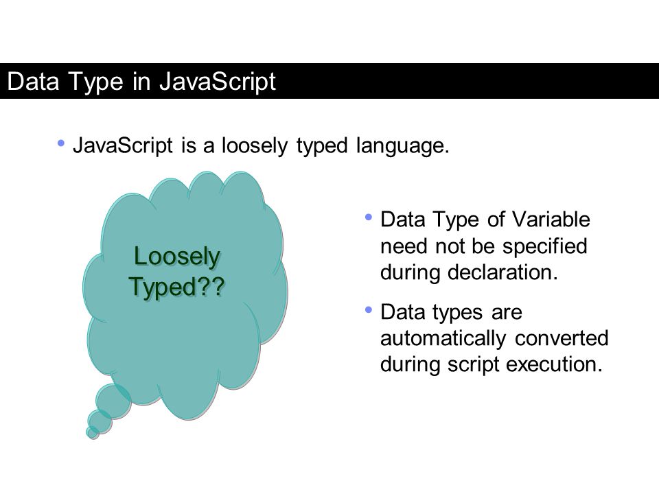 Data Type in JavaScript