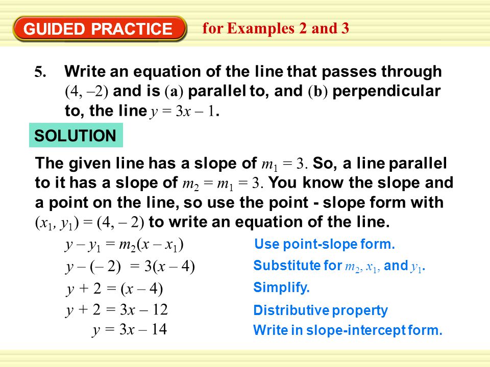 GUIDED PRACTICE GUIDED PRACTICE for Examples 2 and 3