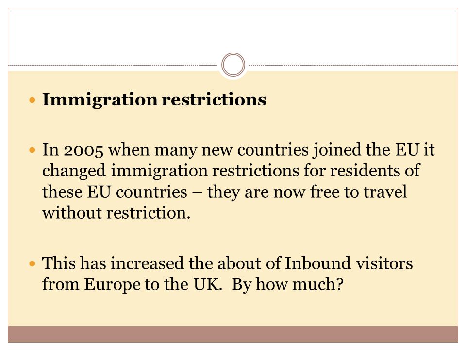 Immigration restrictions