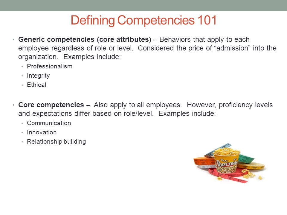 Defining Competencies 101