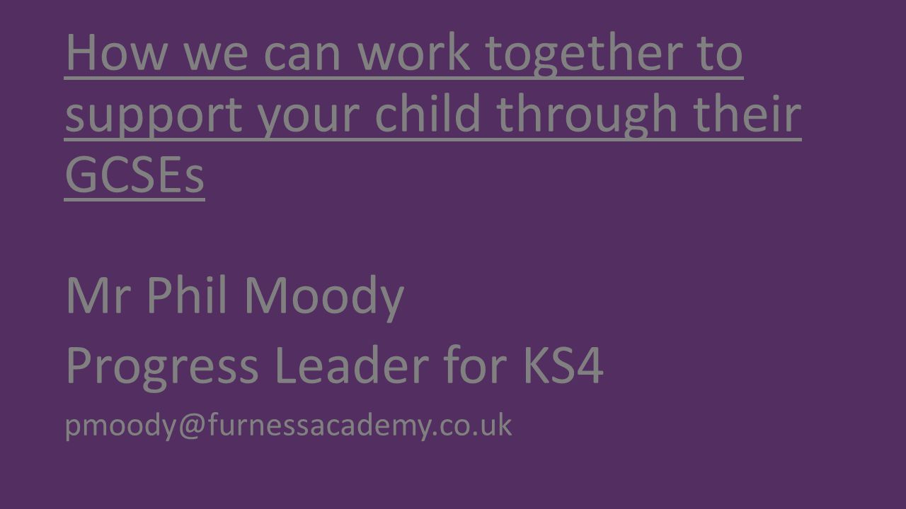 How we can work together to support your child through their GCSEs