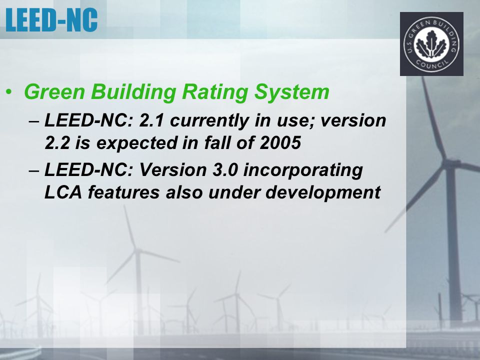 LEED-NC Green Building Rating System