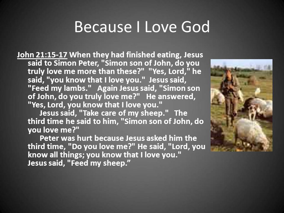 Because I Love God