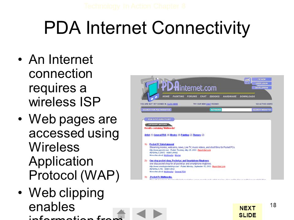 PDA Internet Connectivity