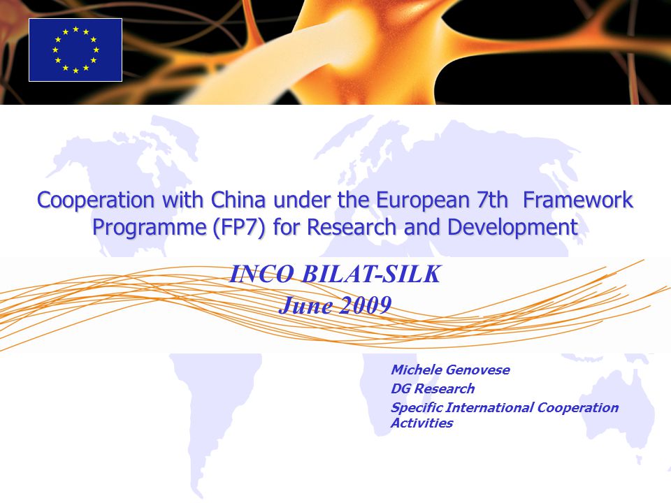 Cooperation with China under the European 7th Framework Programme (FP7) for Research and Development