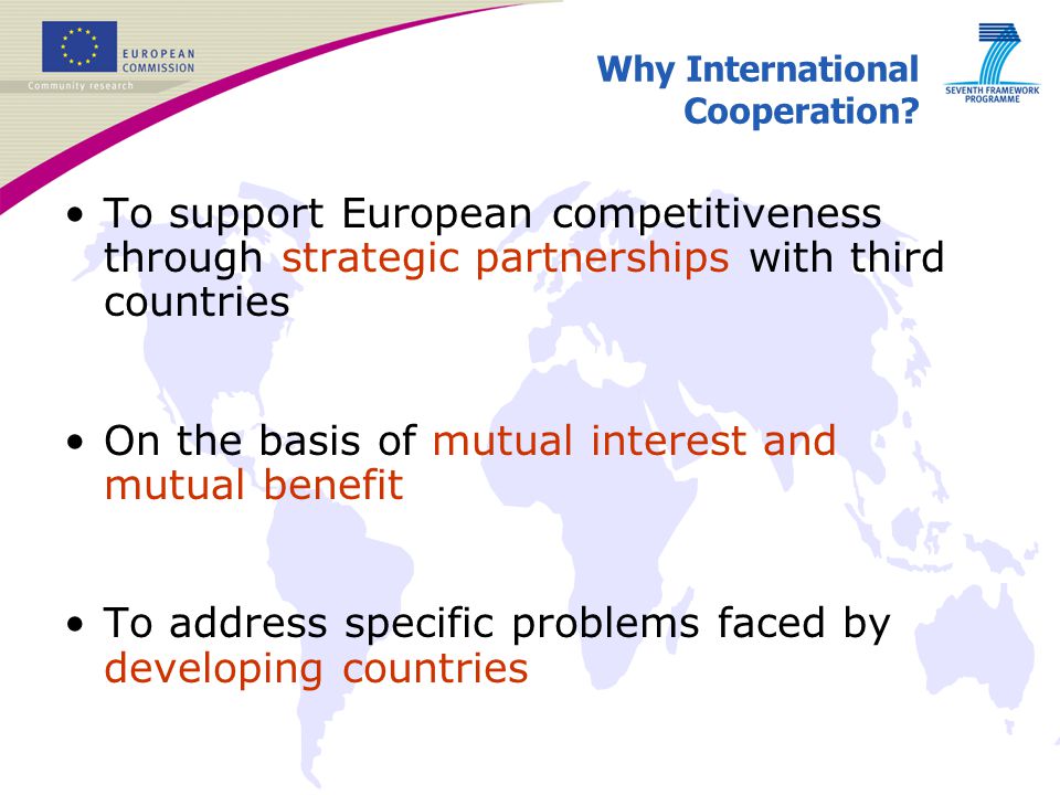 Why International Cooperation