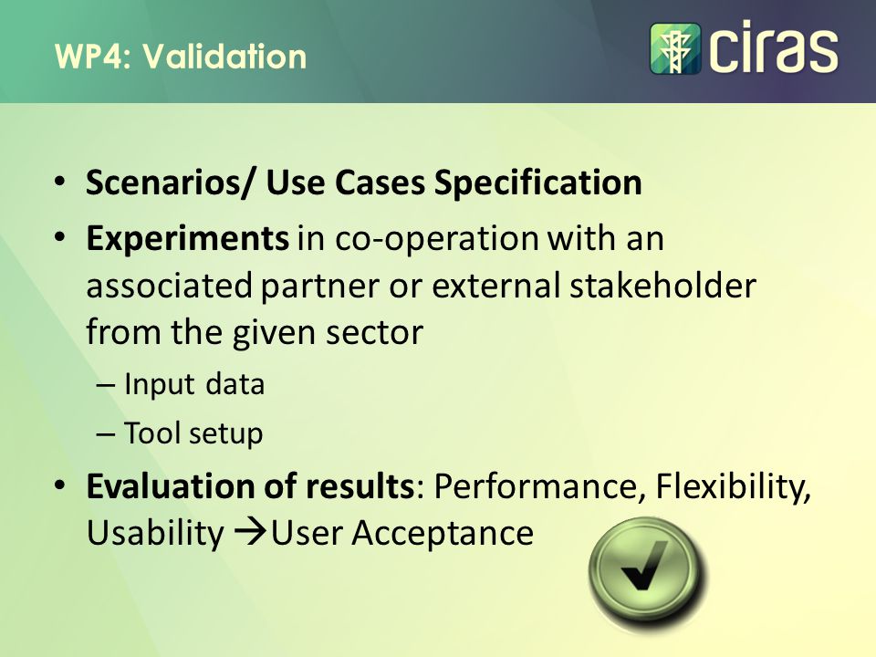 Scenarios/ Use Cases Specification