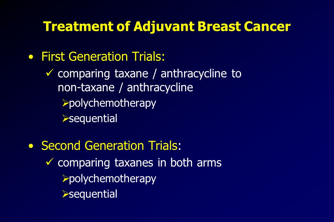 Treatment of Adjuvant Breast Cancer
