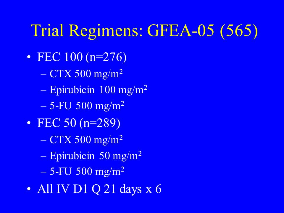 Trial Regimens: GFEA-05 (565)