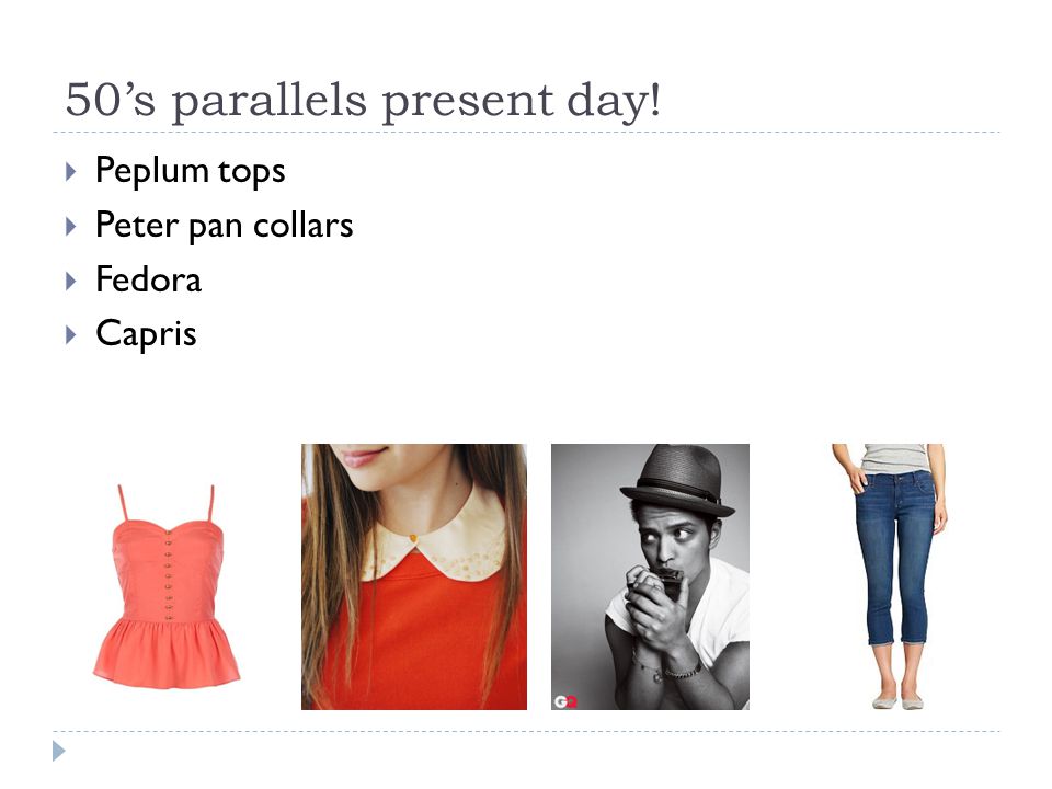 50’s parallels present day!