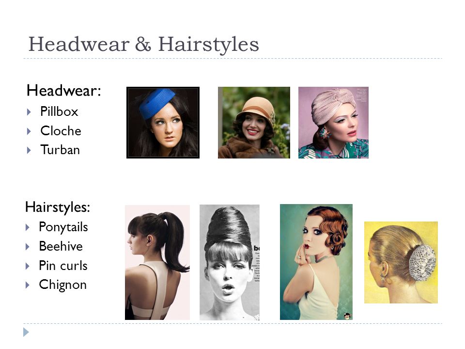Headwear & Hairstyles Headwear: Hairstyles: Pillbox Cloche Turban