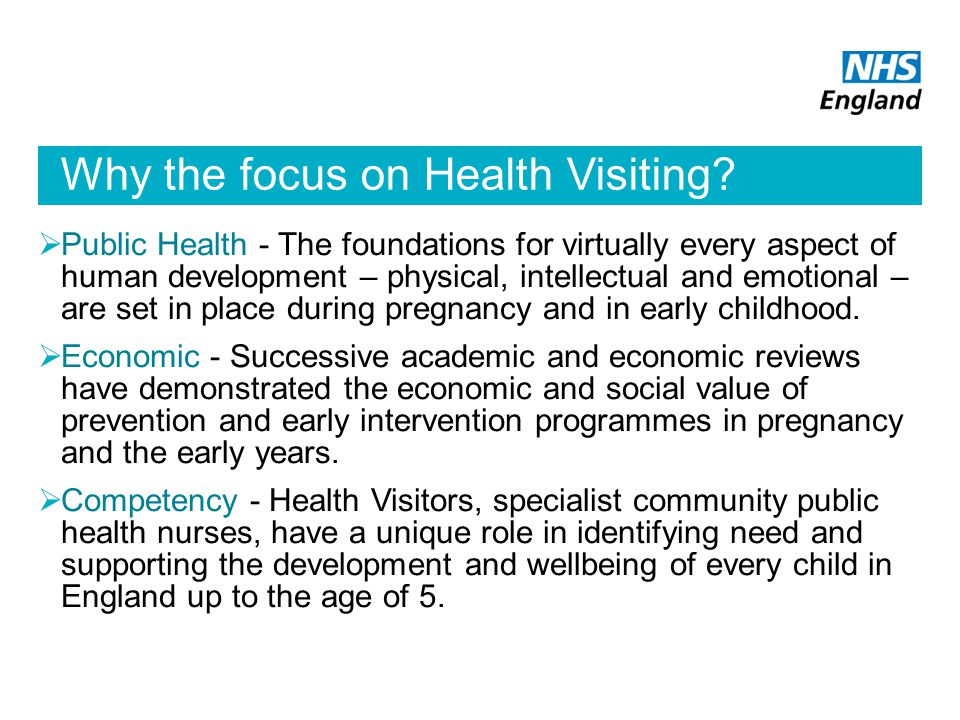 Why the focus on Health Visiting