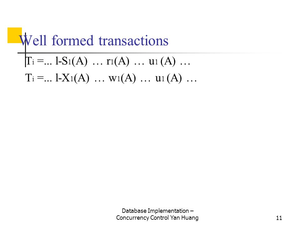 Well formed transactions