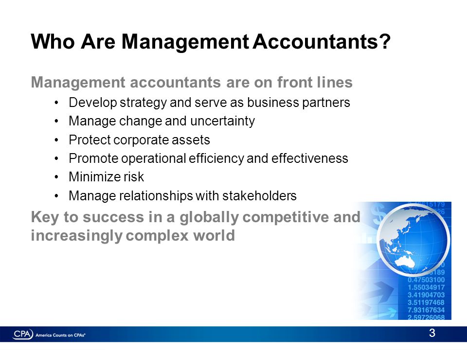 Who Are Management Accountants