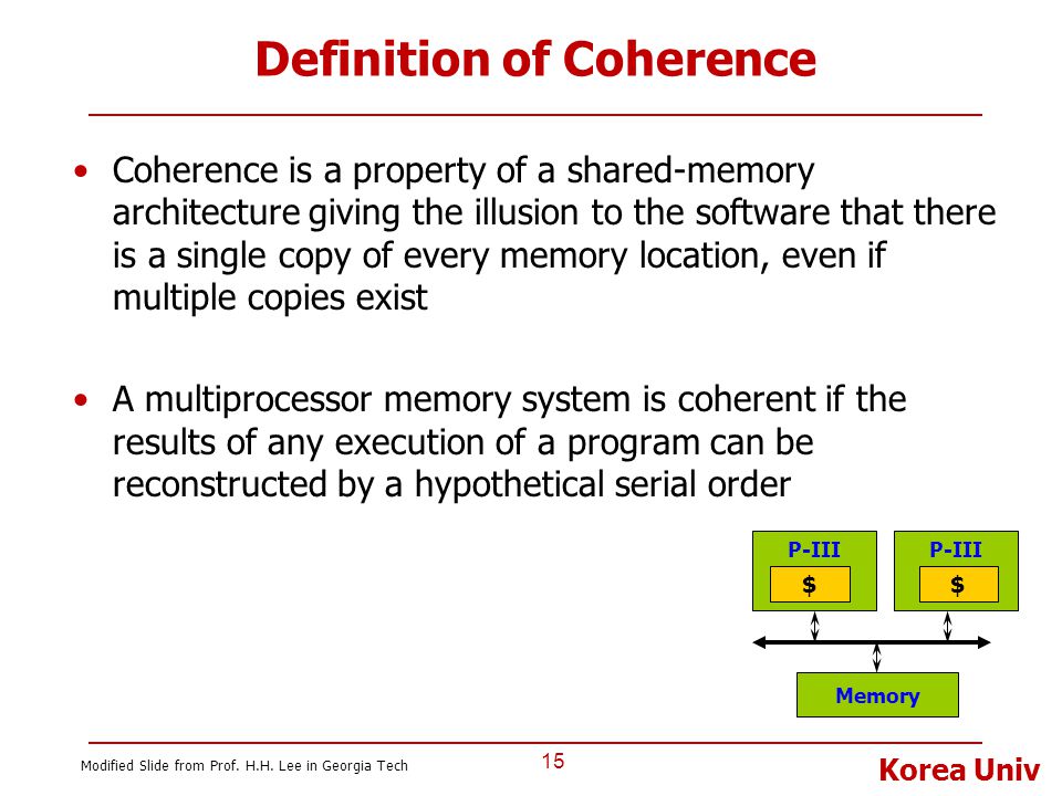Definition of Coherence