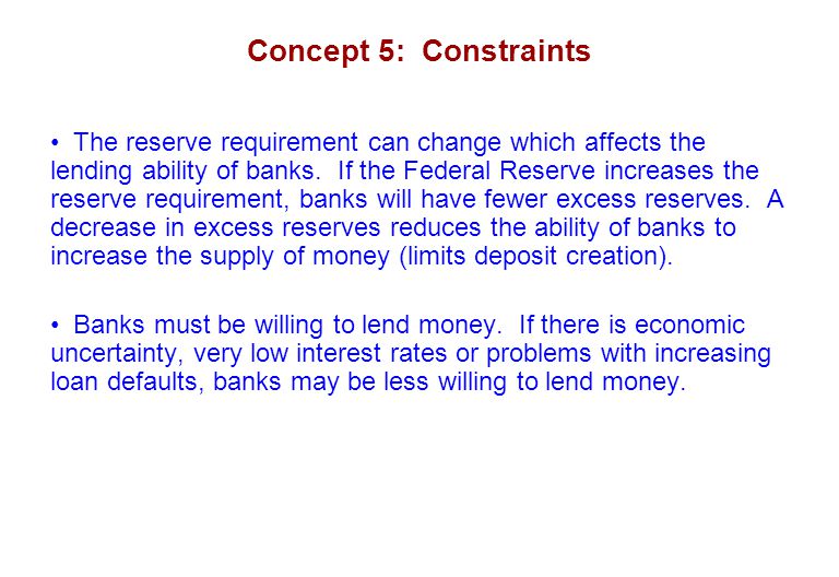 Concept 5: Constraints