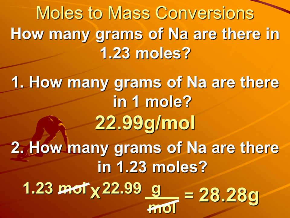 Moles to Mass Conversions
