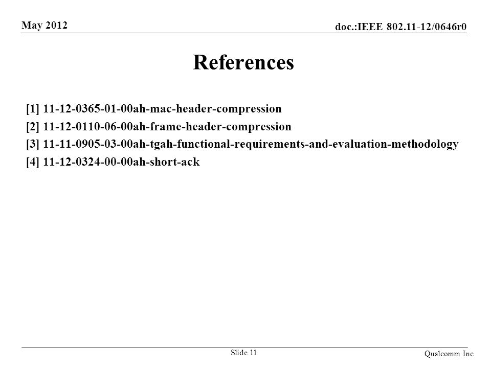 References [1] ah-mac-header-compression