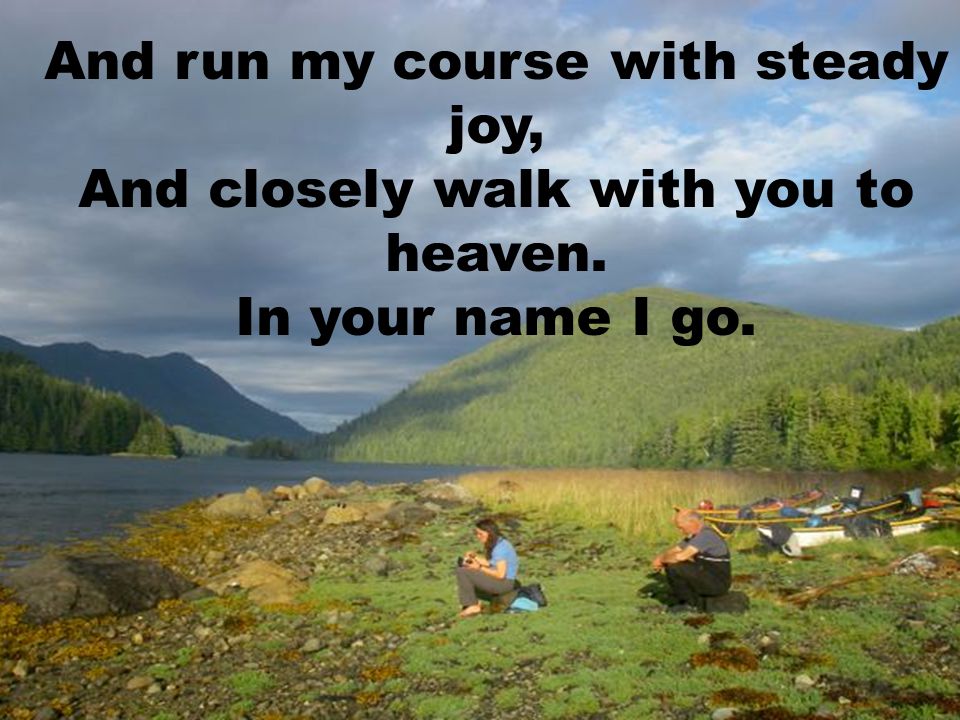 And run my course with steady joy,