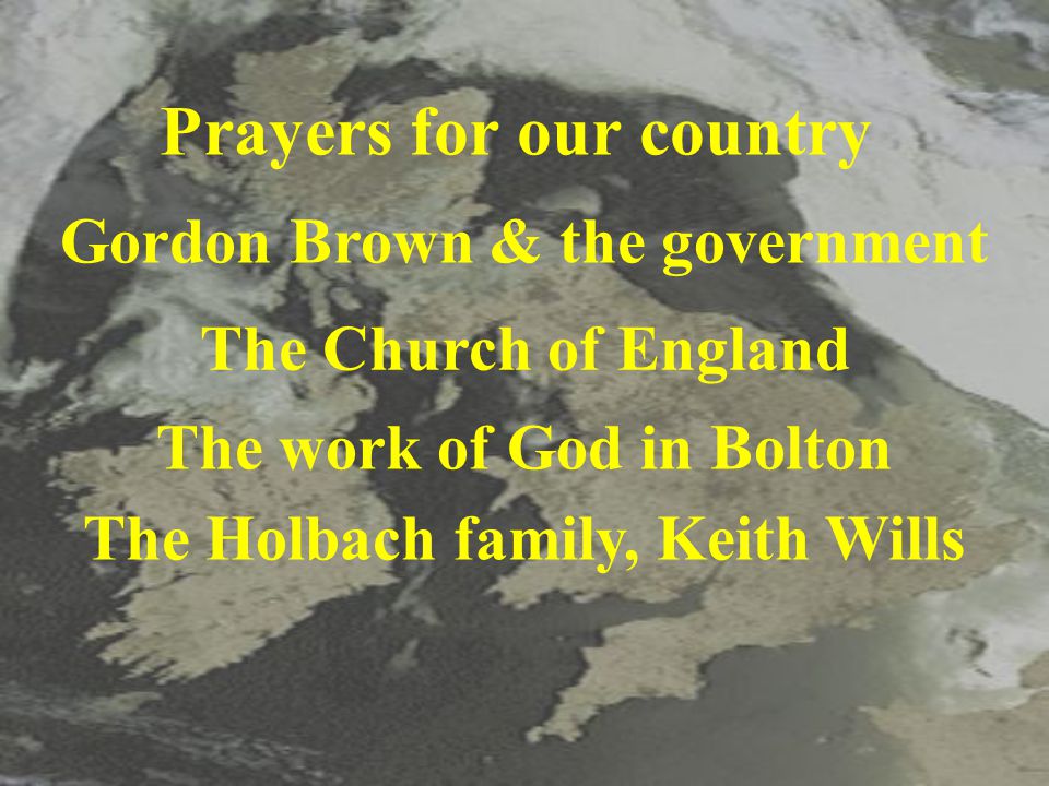 Prayers for our country