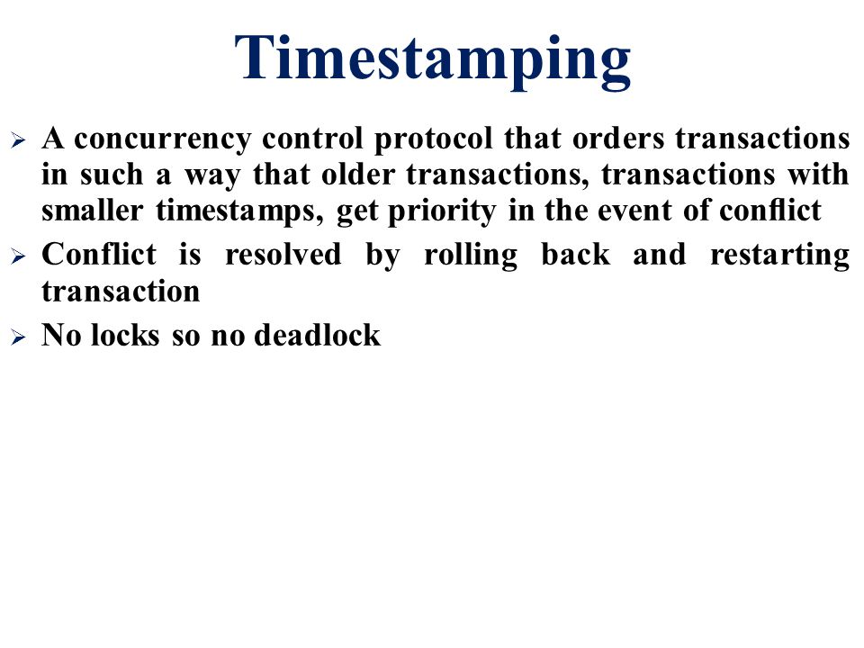 Timestamping