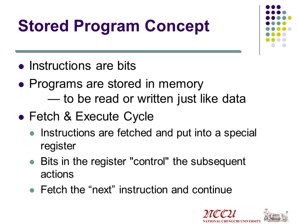 Stored Program Concept