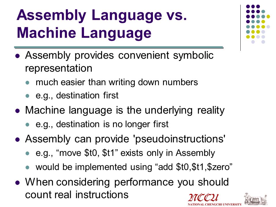 Assembly Language vs. Machine Language