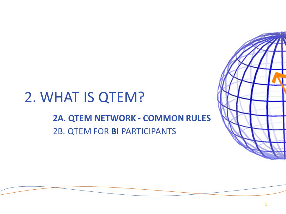 2. What is QTEM. 2A. QTEM Network - common rules. 2B