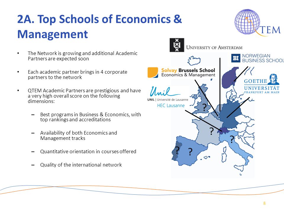 2A. Top Schools of Economics & Management