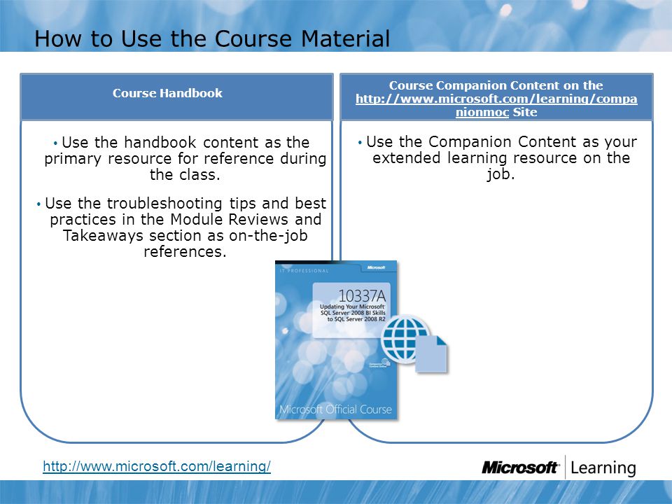 How to Use the Course Material