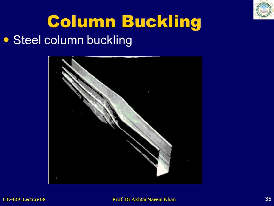 Column Buckling Steel column buckling