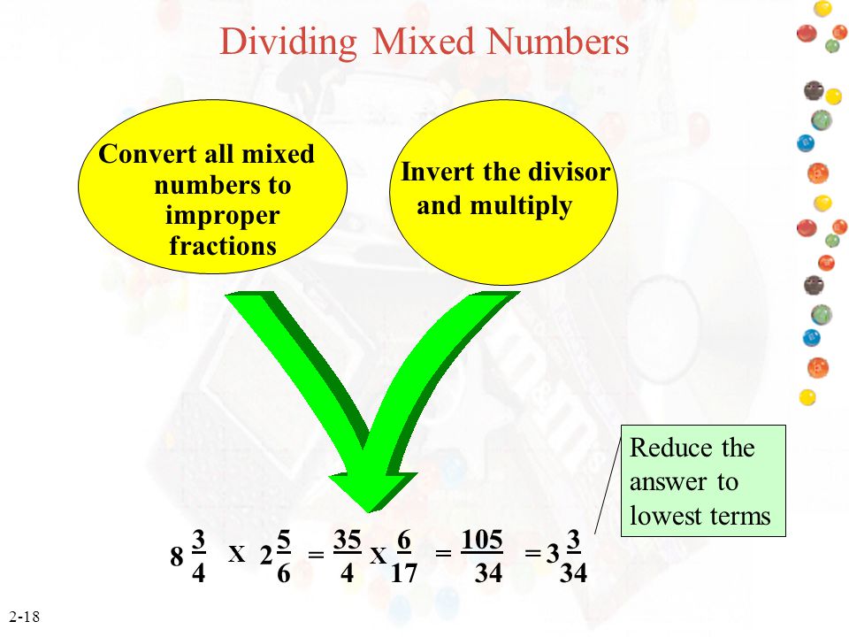 Dividing Mixed Numbers