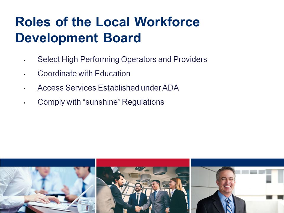 Roles of the Local Workforce Development Board