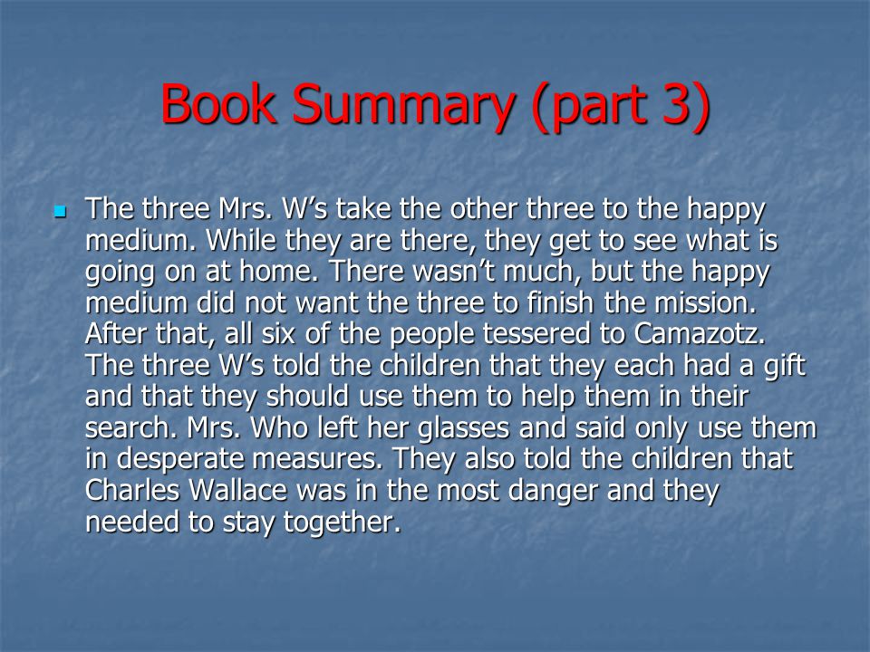 Book Summary (part 3)