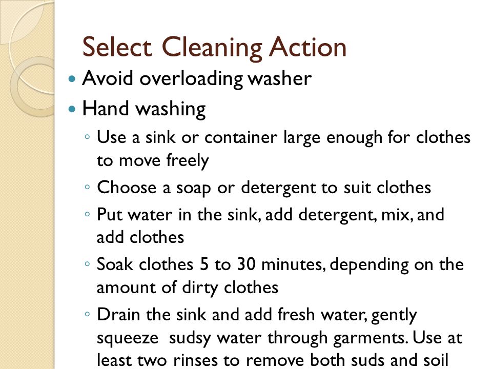 Select Cleaning Action