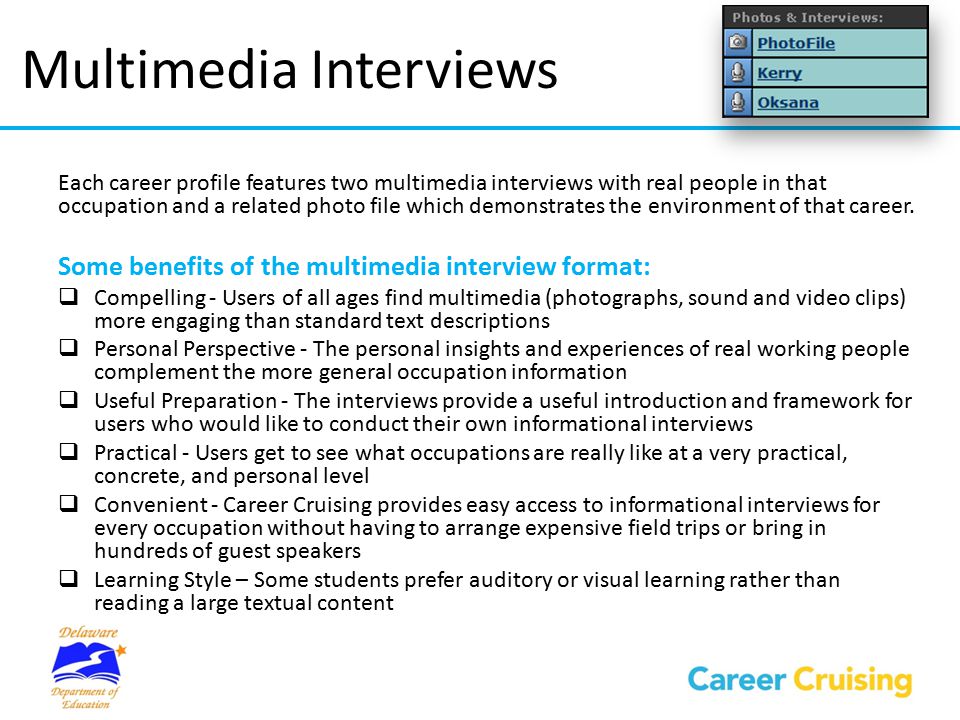Multimedia Interviews