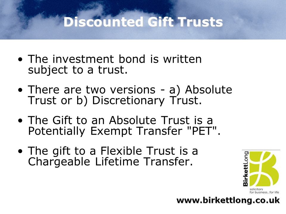 Discounted Gift Trusts