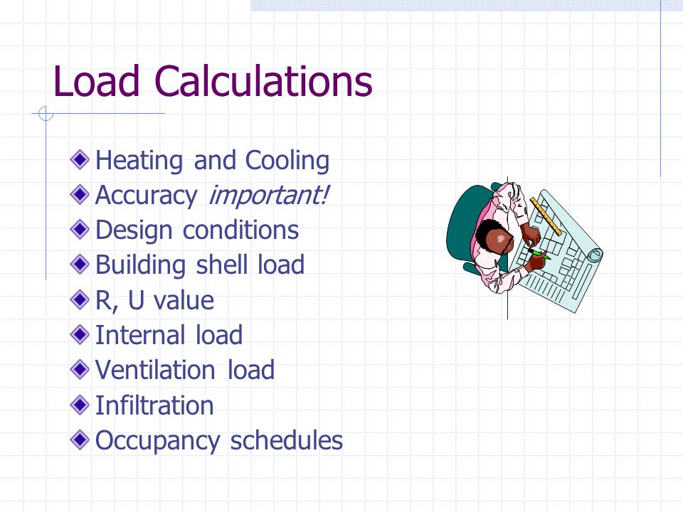 Load Calculations Heating and Cooling Accuracy important!