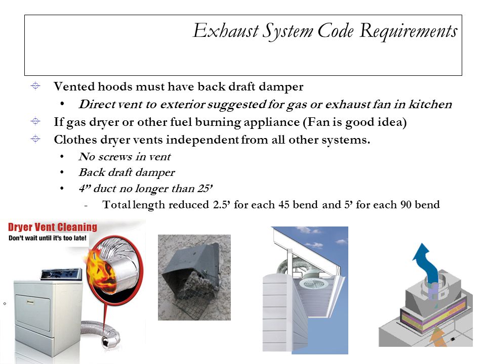 Exhaust System Code Requirements