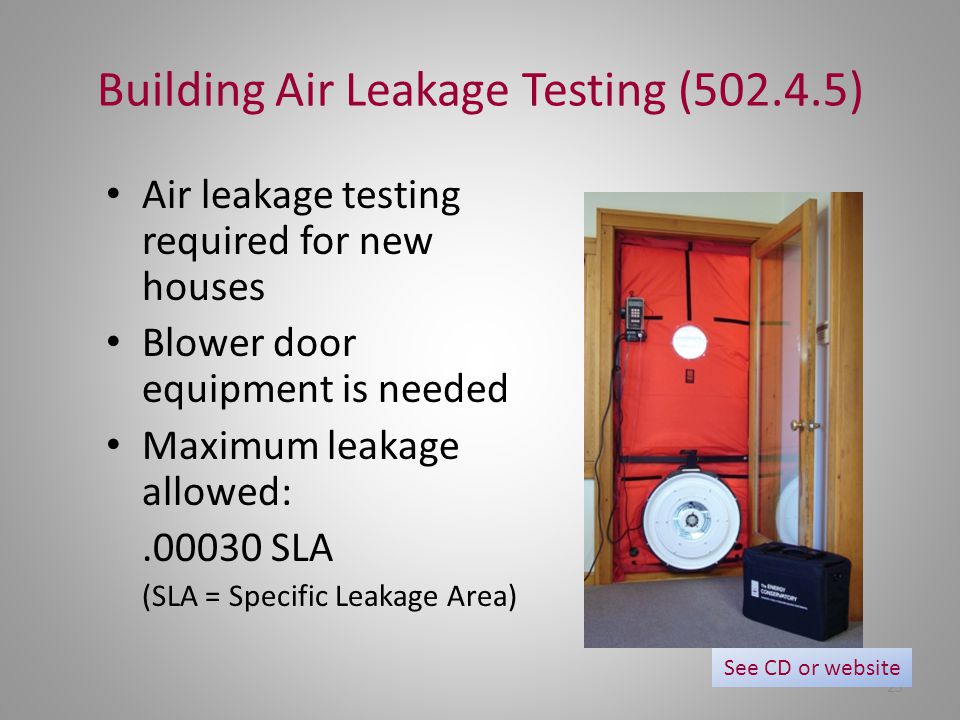 Building Air Leakage Testing ( )