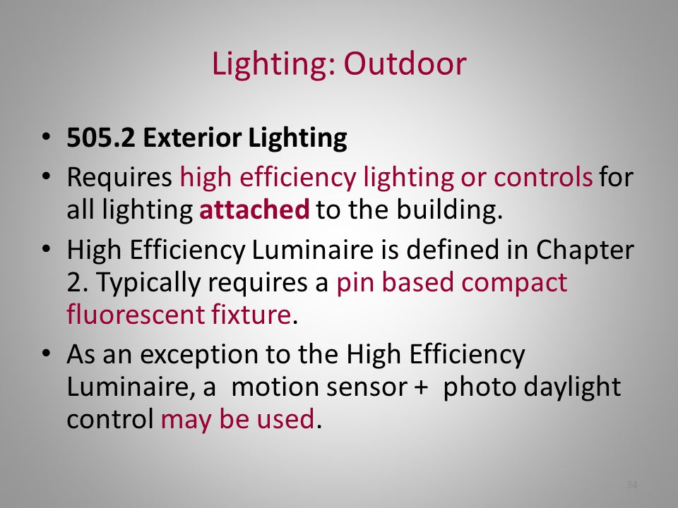 Lighting: Outdoor Exterior Lighting