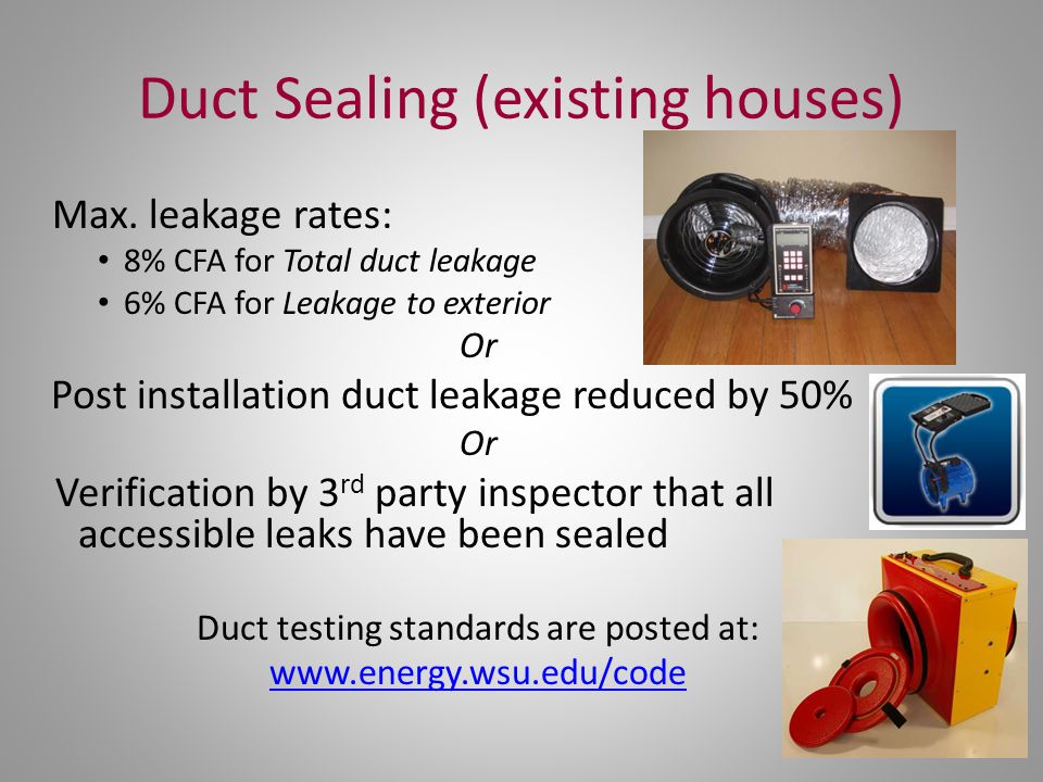 Duct Sealing (existing houses)