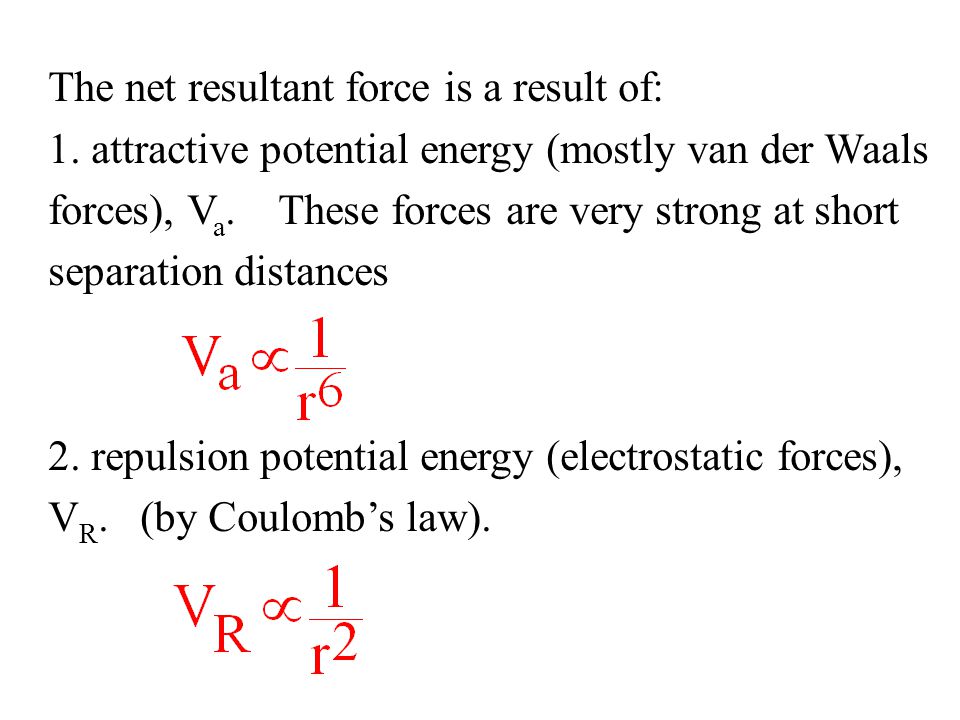 The net resultant force is a result of: 1