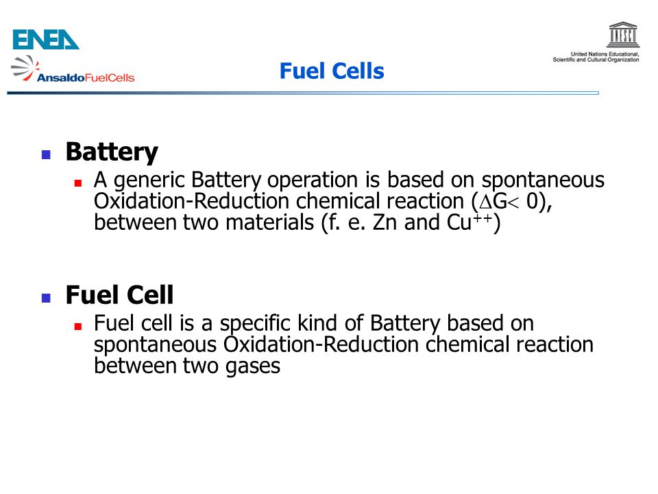 Battery Fuel Cell Fuel Cells