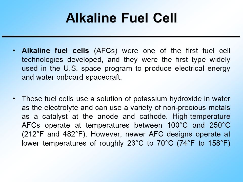 Alkaline Fuel Cell