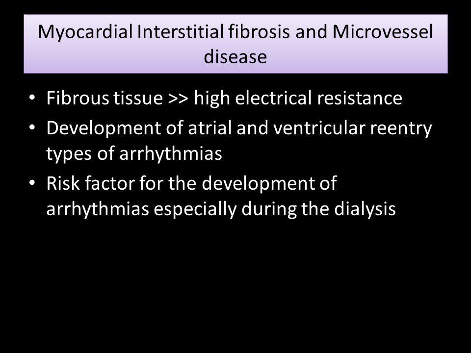 Myocardial Interstitial fibrosis and Microvessel disease