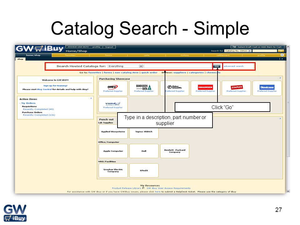 Catalog Search - Simple